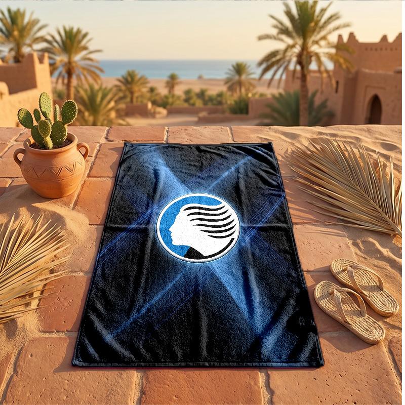 Asciugamano da Spiaggia in Microfibra con Stampa Atalanta FC Asciugatura Rapida Assorbente Grande per Spiaggia Nuoto Viaggio