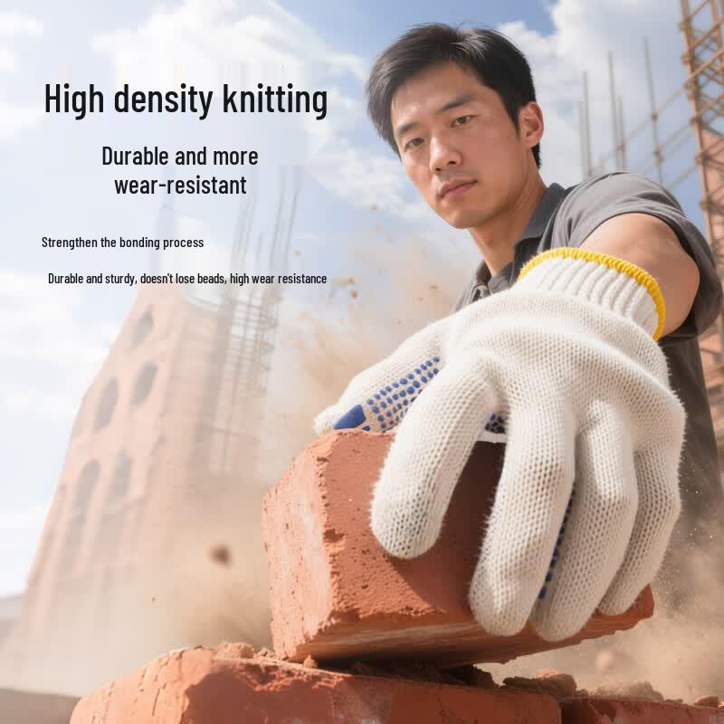 HengHui Dotted Cotton Yarn Labor Gloves