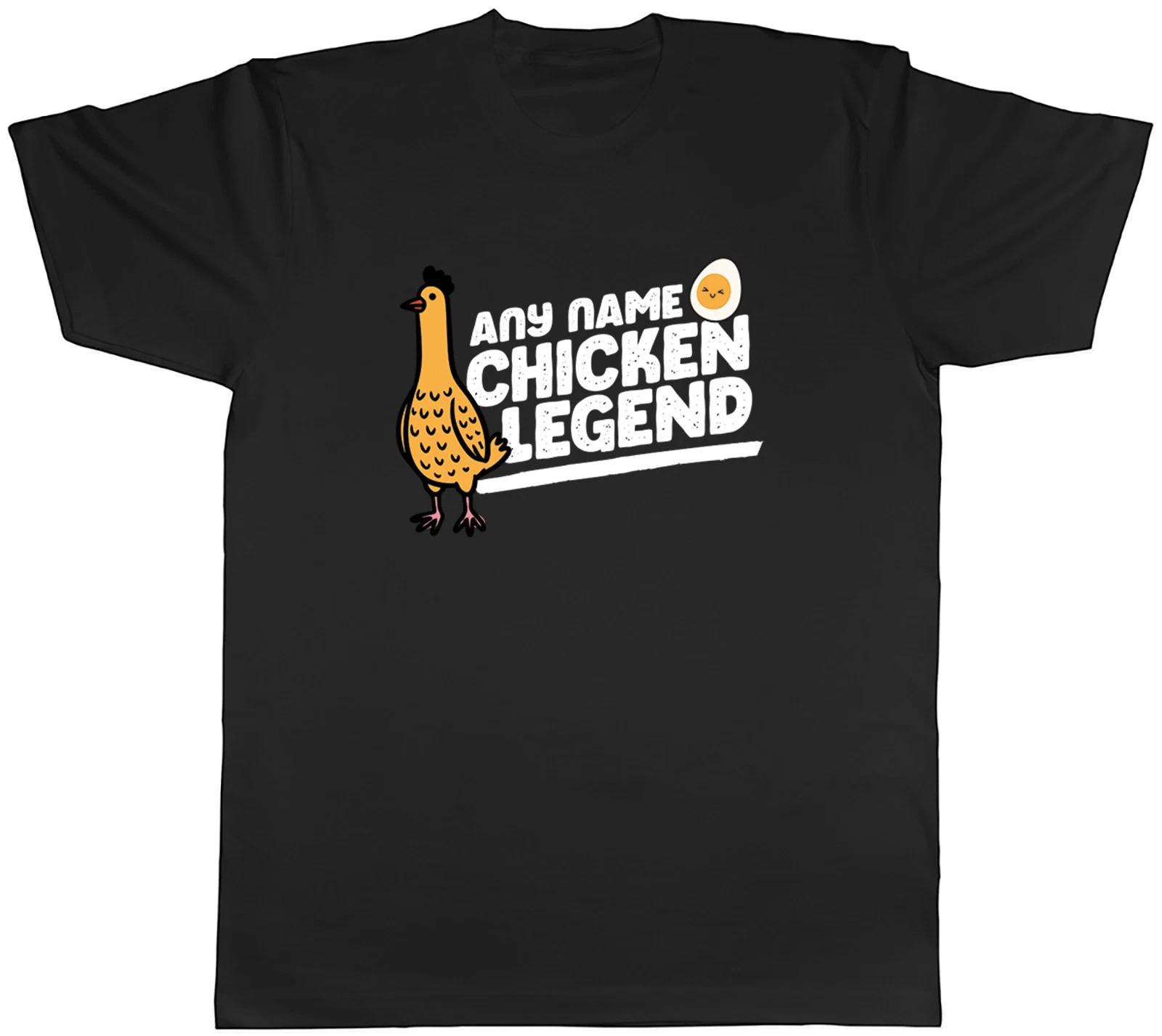 Personalised Chicken Legend Protein Egg Lover Mens T-Shirt Tee Gift Top S