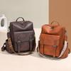 Retro Women's Backpack Dual-Purpose Shoulder Bag Large Capacity Backpack with Coin Purse
