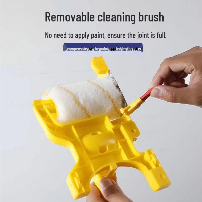 Interior Wall Corner Trim Roller Brush with Soft Bristles for Latex Paint Application