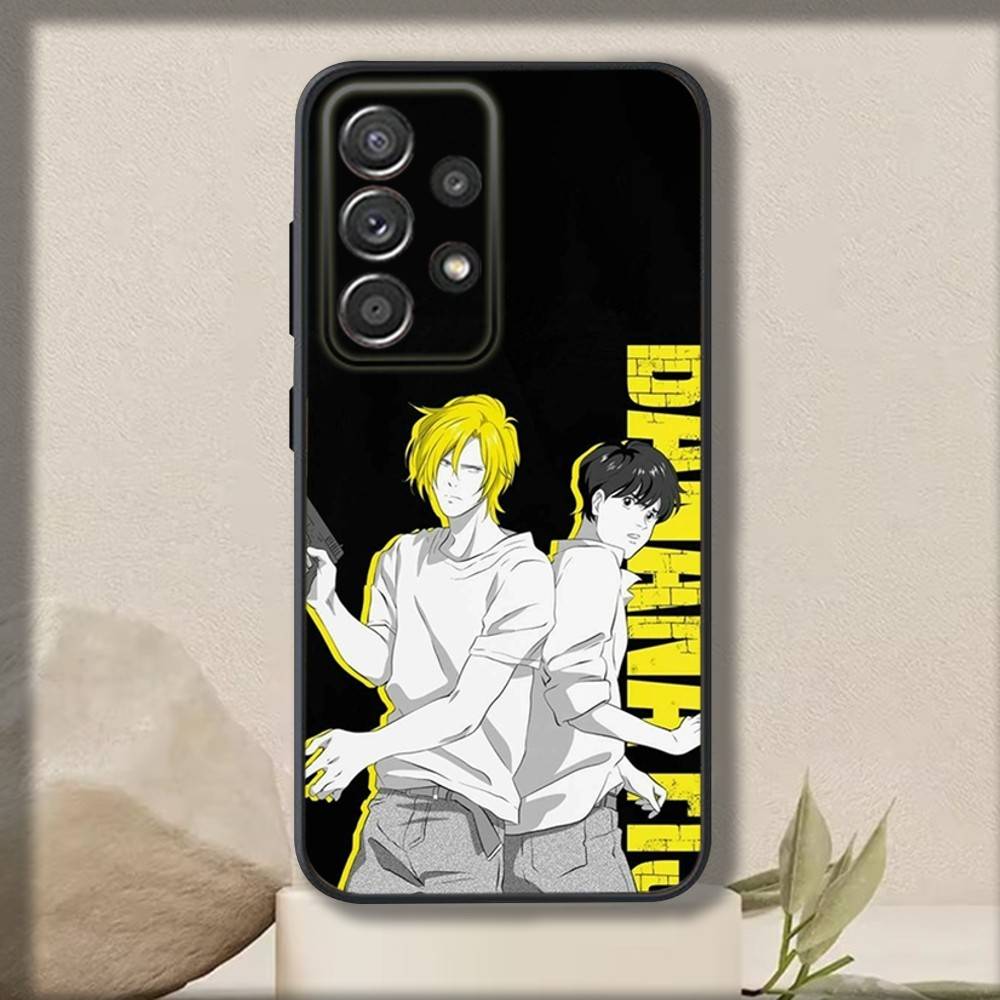 B-Bananas Anime F-Fische Handyhülle Für Samsung S 25,24,23,22,30,21,10,9,Ultra,Plus,Lite,FE,4,5 G Weiche Schwarze Hülle