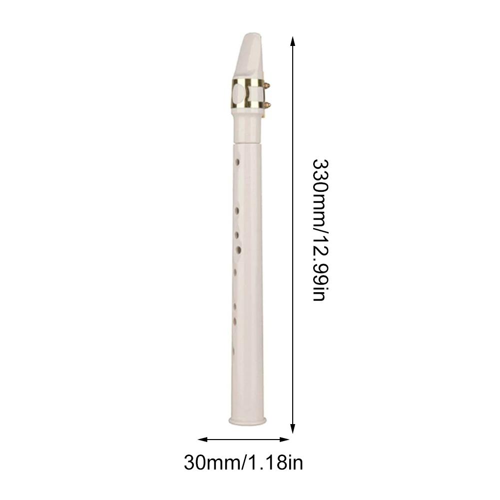 8-Hole Mini Pocket Saxophone with Accessories Portable Saxophone Instrument for Daily Practice Stage Performance