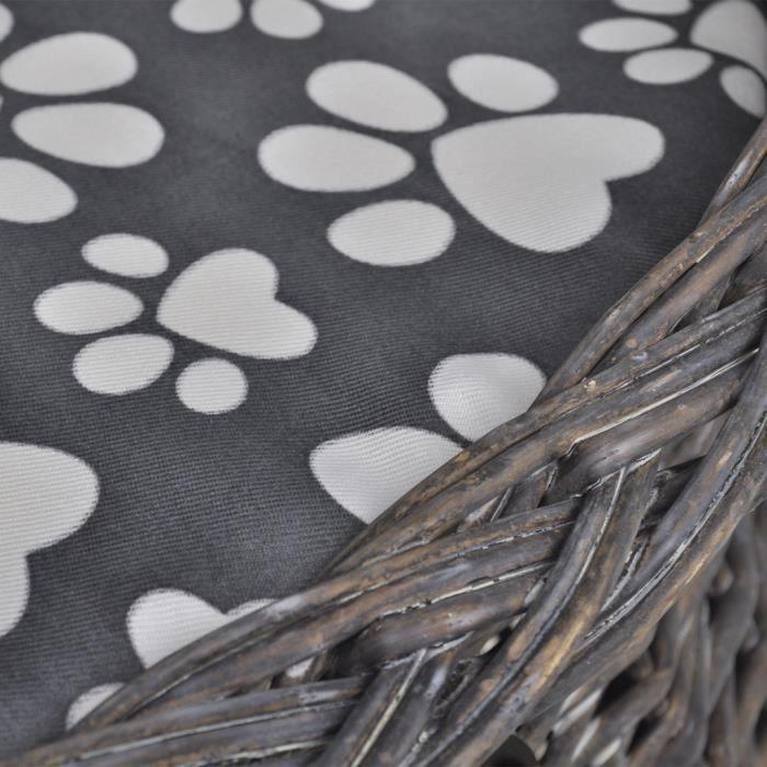 VidaXL Arbre/maison à chat avec coussin Saule