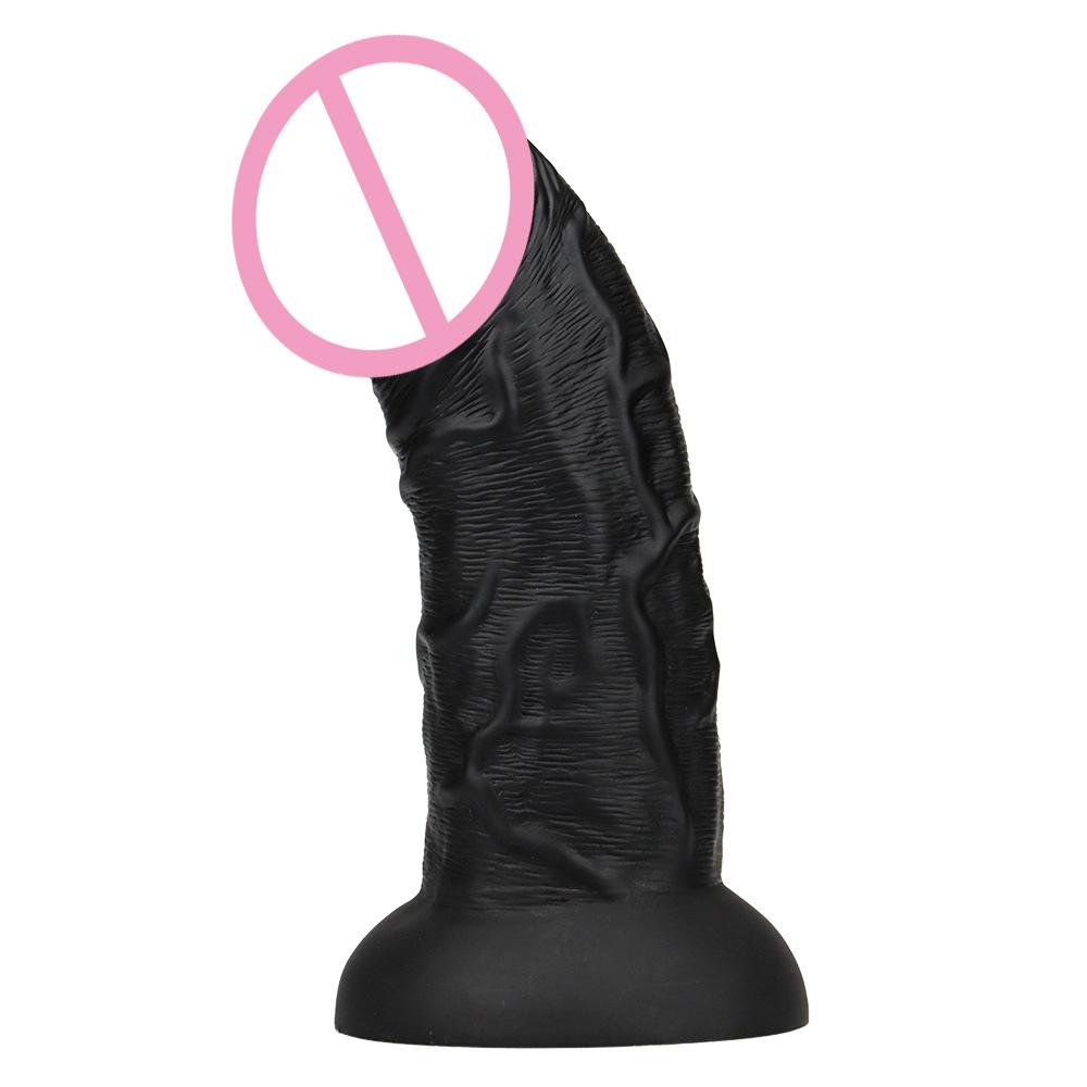 Demon Head Double Layered Liquid Silicone Fake Penis Female Masturbator Adult Sexual Products Simulation Male