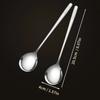 VERDTKJØP 316 rustfri stålskje Husholdningsservise Langskaft suppeskje Koreansk stil skje Kjøkkenøse Rundhodeskje