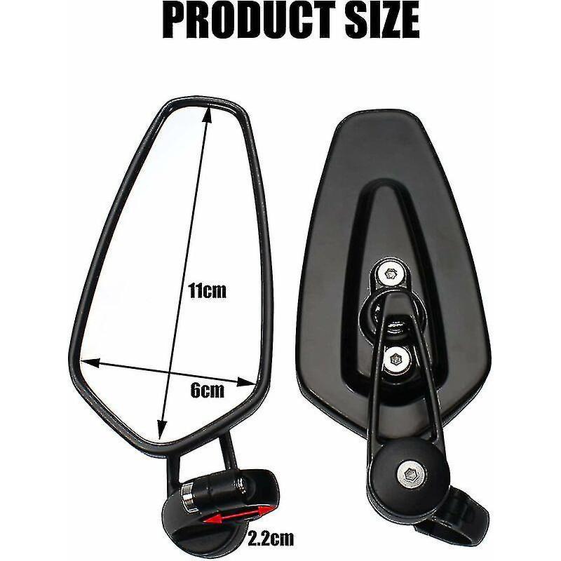 Motorcycle Handlebar Mirrors Motorbike Mirrors Compatible Xj6 Mt01 Mt03 Mt07 Mt09 (black) Yaying Shop-hao