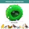 Parakeet Bed Round Winter Resting Cave Cockatiel Bed for Conure Cockatiel Finc Hamster Small Pets Home Cage Pet Store