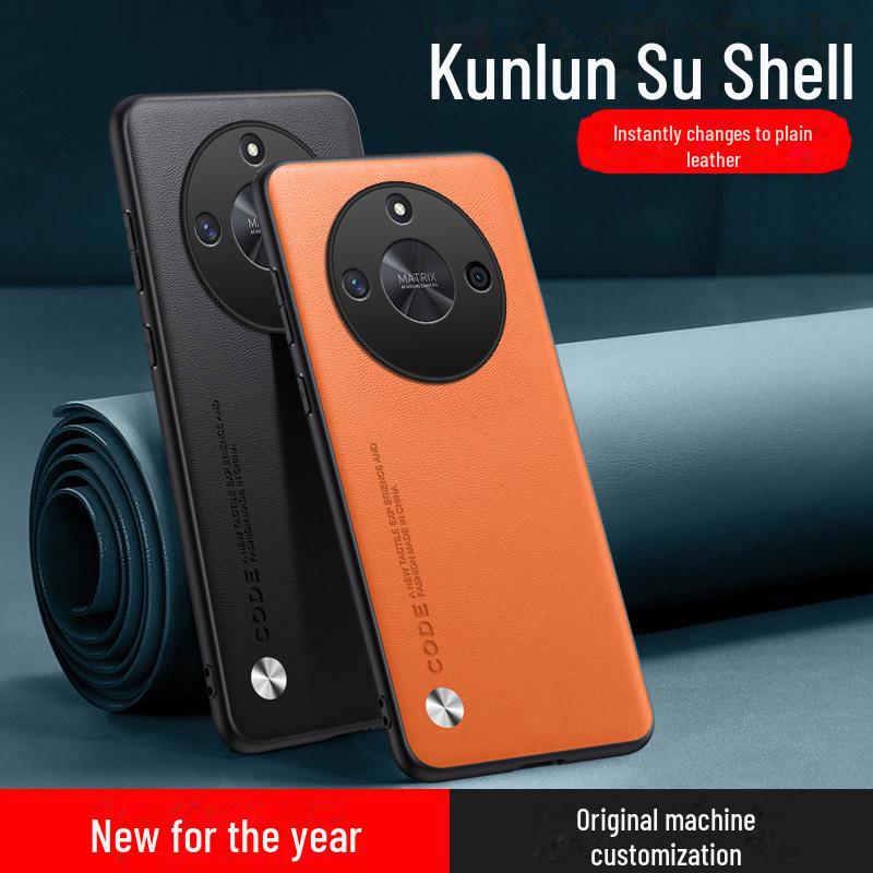 Premium Leather Protective Case for Honor X50/X40i/X30/X20 - Anti-Fall Business Cover