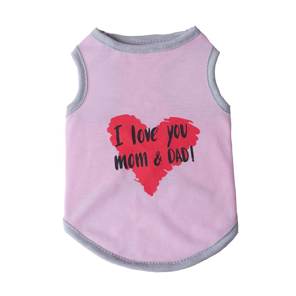 

Милый жилет без рукавов для щенков, кошек, собак, летняя одежда для домашних животных для маленьких собак, чихуахуа, мальтийских померанских шпицев, талисманы, одежда, наряд XS розовый