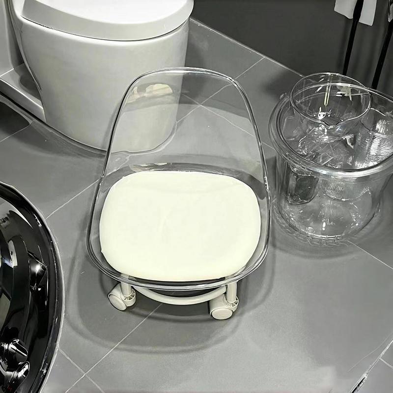 Household Round Stool Thickened Small Chair Plastic Round Stool Modern And Simple High Stool Dining Table Stool Stackable