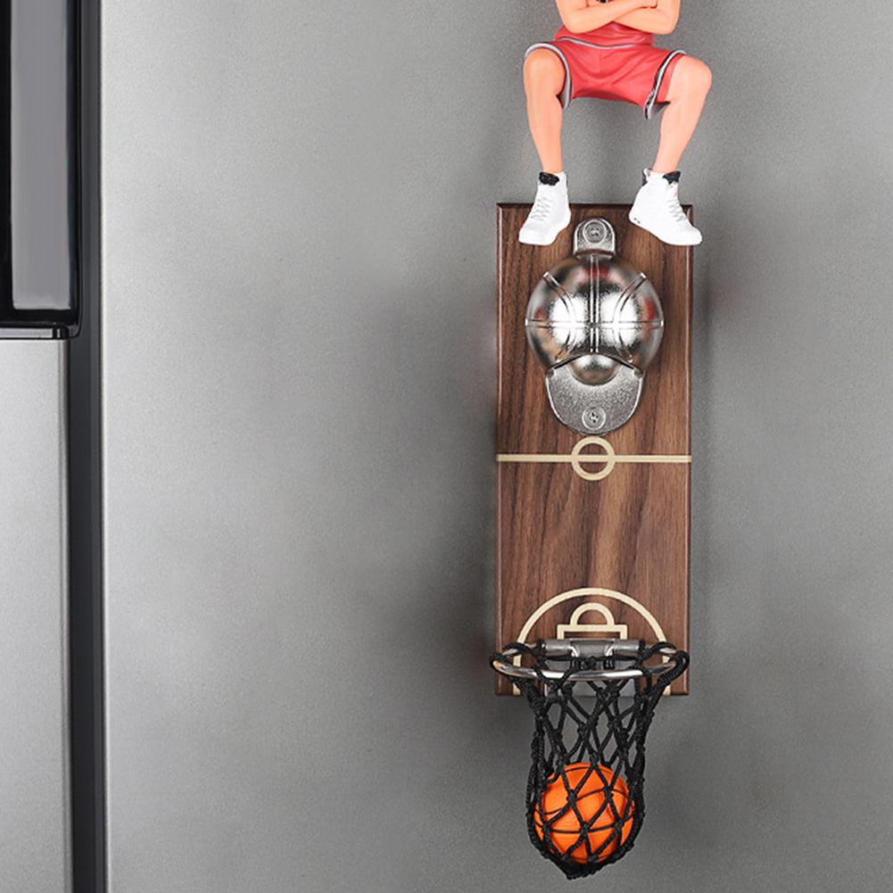 Cadru de baschet, sticla de bere, agățată pe perete, ușor de utilizat. Frigidere magnetice