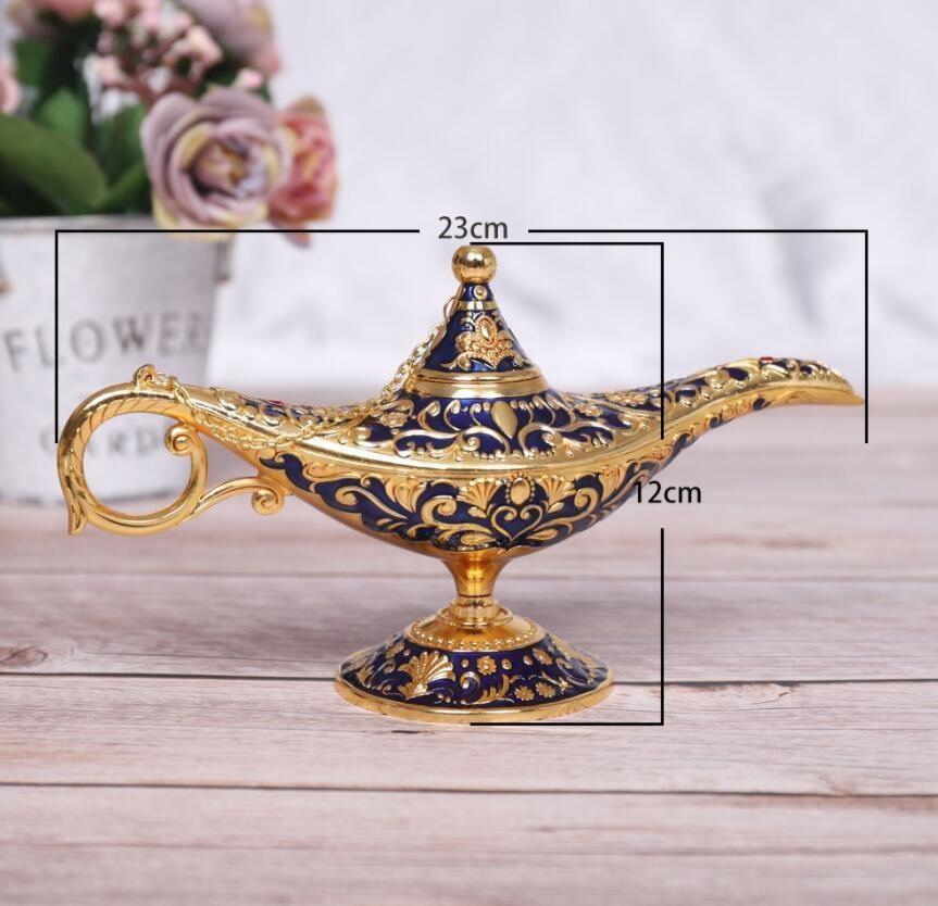 Lamp Traditional Fairy Tale Magic Wishing Genie Lamp Retro Teapot Home Decor Accessories Crafts