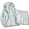 Sunscreen clothing Men's summer hooded sunscreen clothing Sports jacket Breathable outdoor jacket Summer fishing sunscreen clothing