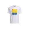 T Shirts Men's White Crew Neck Moderate Straight Fit IC1861