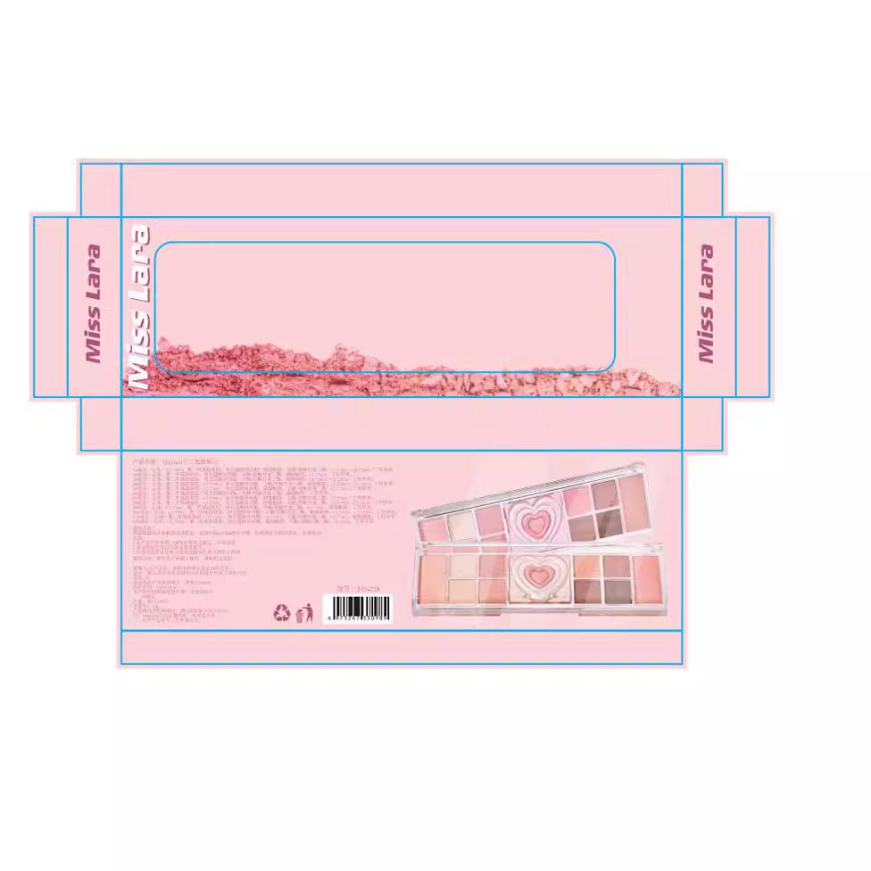 Miss Lara 12-Color Eyeshadow Palette: Shimmer, Matte & Fine Glitter - Perfect for Beginners. Daily Wear In Orange, Brown, Earth Tones.