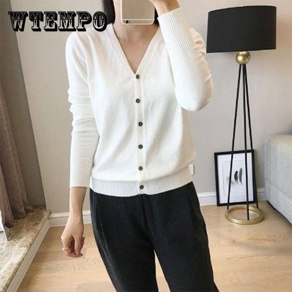 

Свитер с V-образным вырезом, пальто, внешний вид, соответствие весенне-осеннему трикотажному кардигану, короткий свободный топ с V-образным вырезом, женский, открытый перед, кардиганы S белый