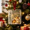 Money Gift Decor Christmas Cash Holder Ornament Acrylic Angel Santa Cat Tree Hanging for Xmas Tree Holiday Party Decoration with Lanyard Ornament