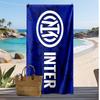 Toalla de Playa Impresa del Inter de Milán Secado Rápido Toalla Suave Manta de Playa Rectangular Grande Portátil para Viajes Piscina