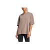 Adidas Originals Comfortable Fashionable Versatile Short Sleeve T-Shirt Women Tops Shadow-Brown JD5347
