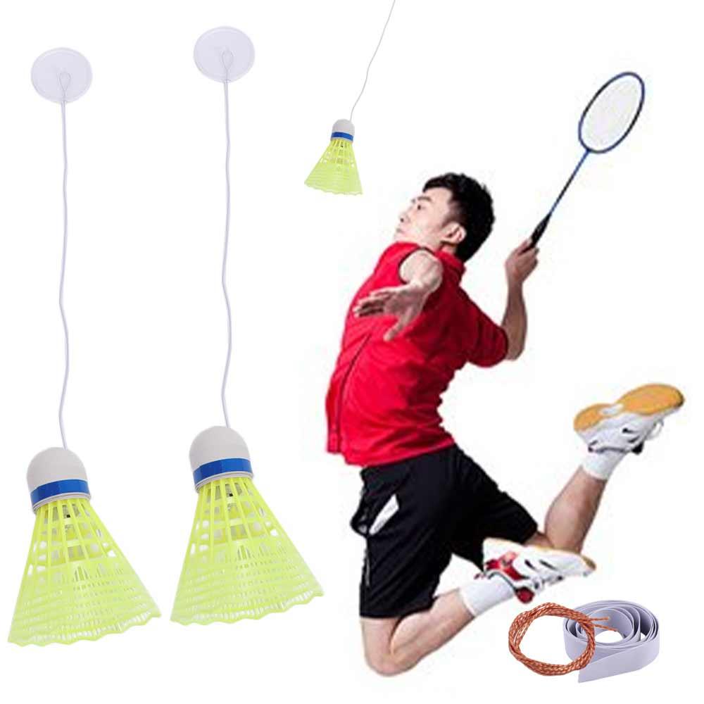 1 Set Spin Self Training Badminton Accompanying Practice Self Training Shuttlecock Fitness