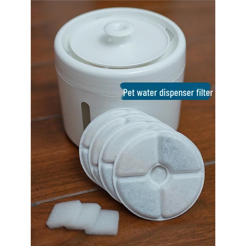 PPTT Automatic Pet Water Dispenser with Compatible Filter for Cats & Dogs - Activated Carbon & Cotton Feeder