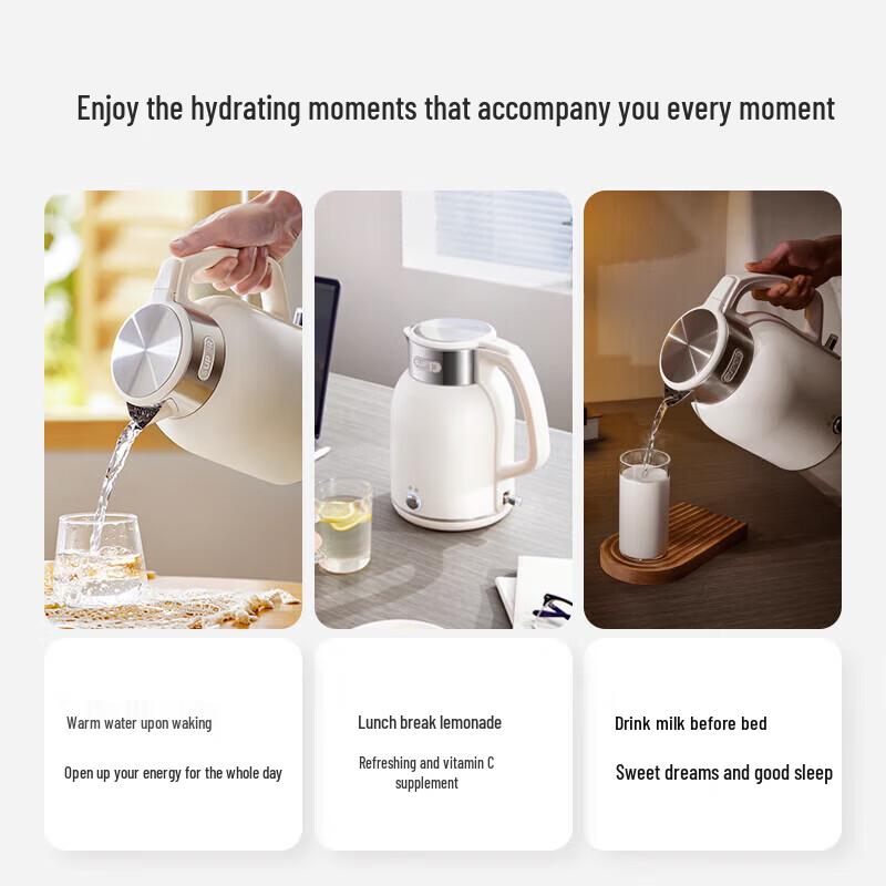 Supor 2L 316L Stainless Steel Electric Kettle with Keep Warm