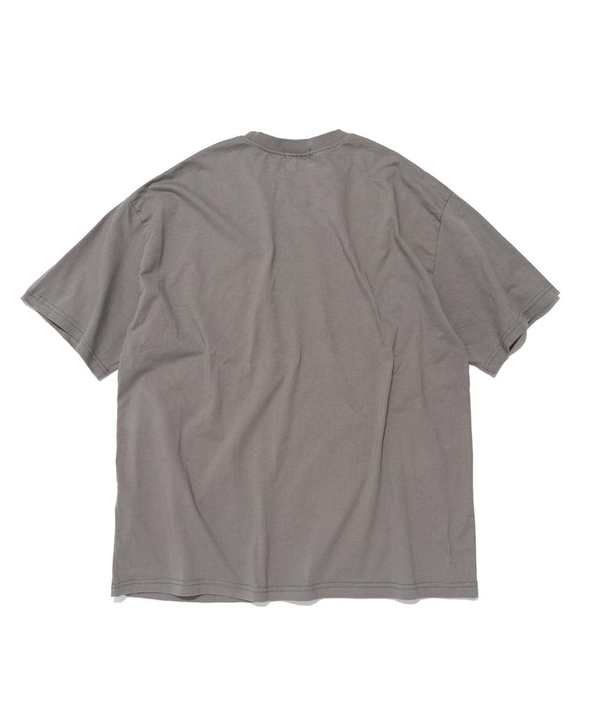 Wogseuaenko Layered Washed Short Sleeve T-Shirt (Gray)