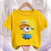 Children Clothing Anime Summer Boys Girls Short Sleeve Minionss Clothes T-shirt Cartoon Kids Tops