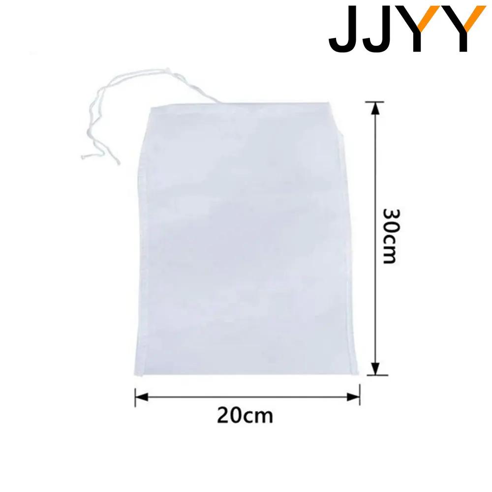JJYY 100/200/300 Mesh Nylon Filter Nut Milk Bag Net Yogurt Tea Beer Coffee Oil Food Filter Strainers Mesh Kitchen Strainer Bags
