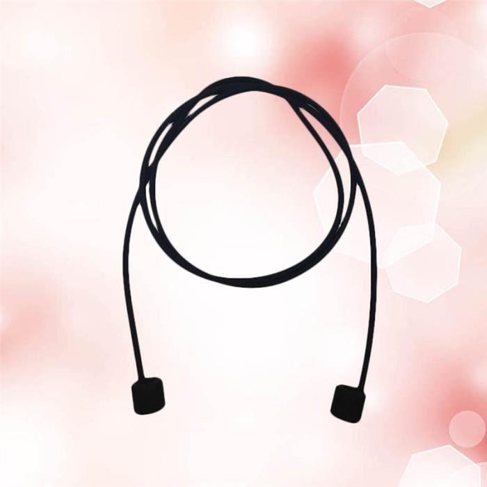 Earphone - Apple - Airpods - Anti-loss Cable - Silicone Bracelet - Black