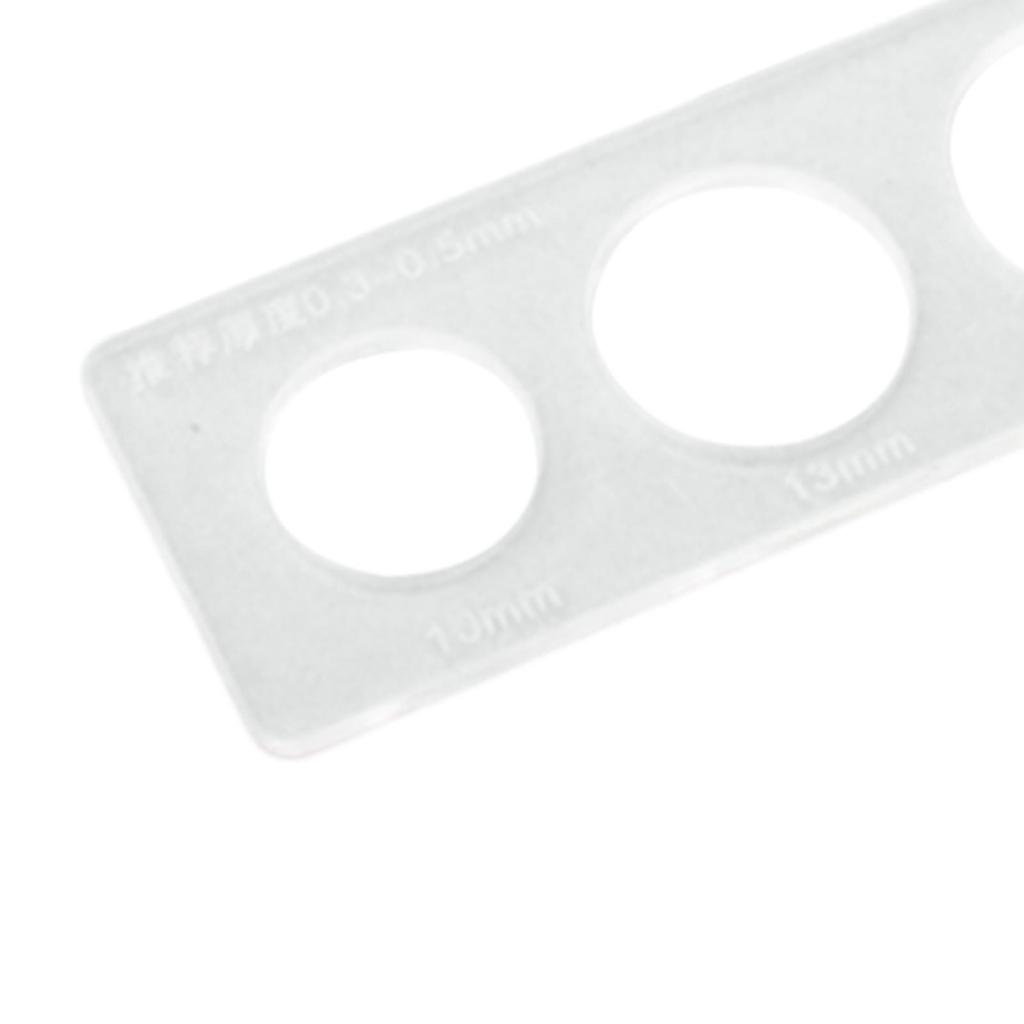 Snap Button Wrap Mold Leather Rulers Auxiliary for Snap Fasteners Bag Buckle