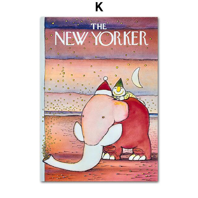 Weihnachten Santa Claus Candy Vintage Magazin Cover Wand Kunst Leinwand Malerei Poster Und Drucke Wand Bilder Für Schlafzimmer Dekor Kein Rahmen