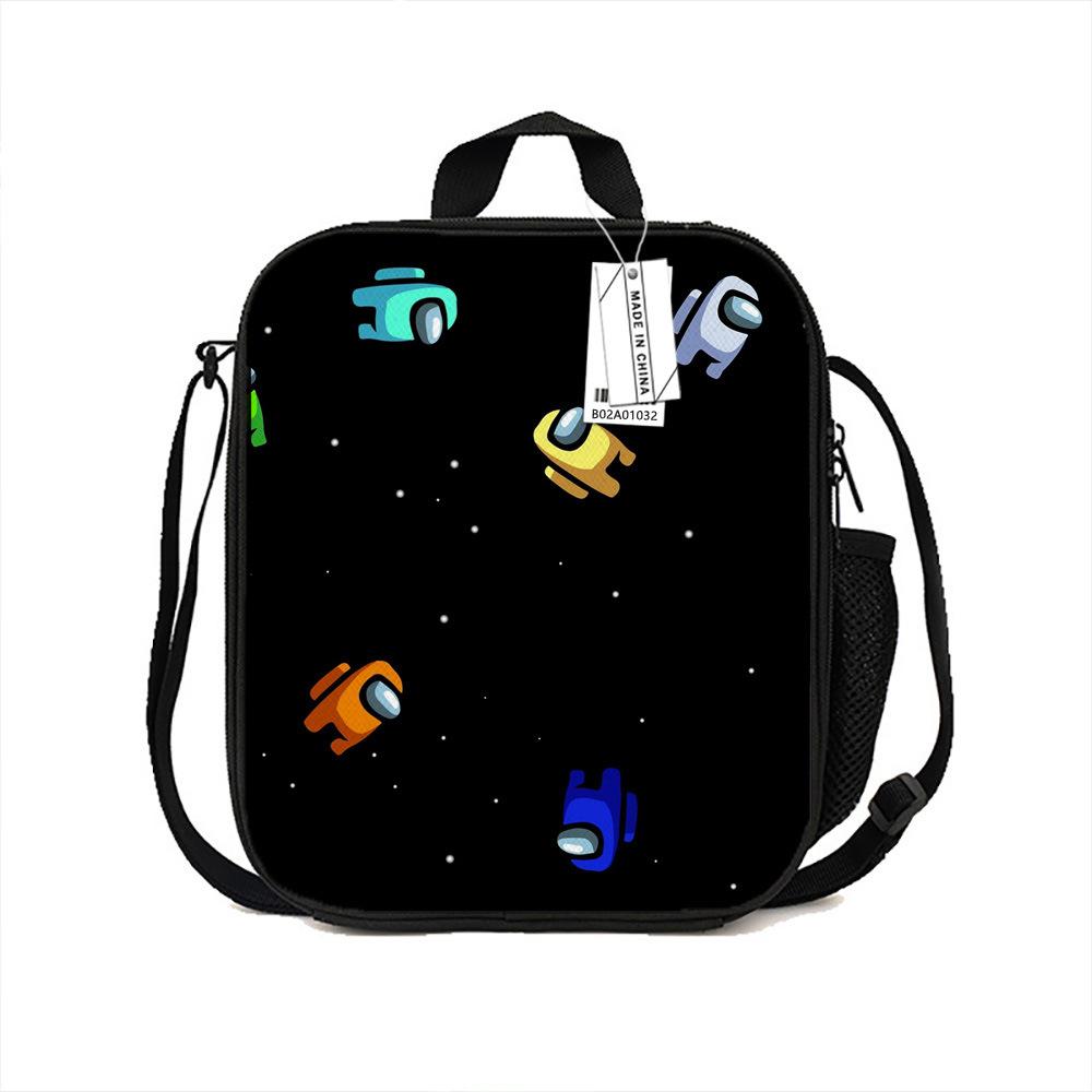 Among Us Printed Portable Lunch Bag Primary And Secondary School Bento Bag Cartoon Insulation Bag Ice Pack New