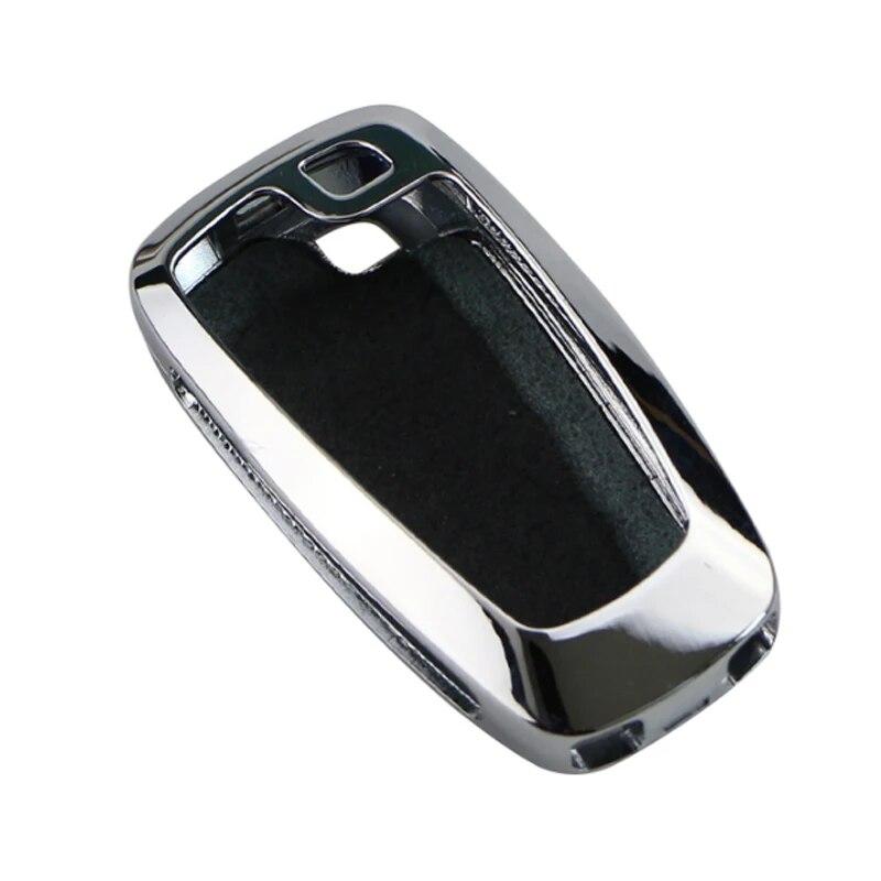 

Чехол для автомобильного ключа из цинкового сплава для Lincoln MKC MKX MKZ для Ford Mondeo Focus 4 MK4 Edge Kuga EcoSport 2018 3 4 кнопки ключа серебряный