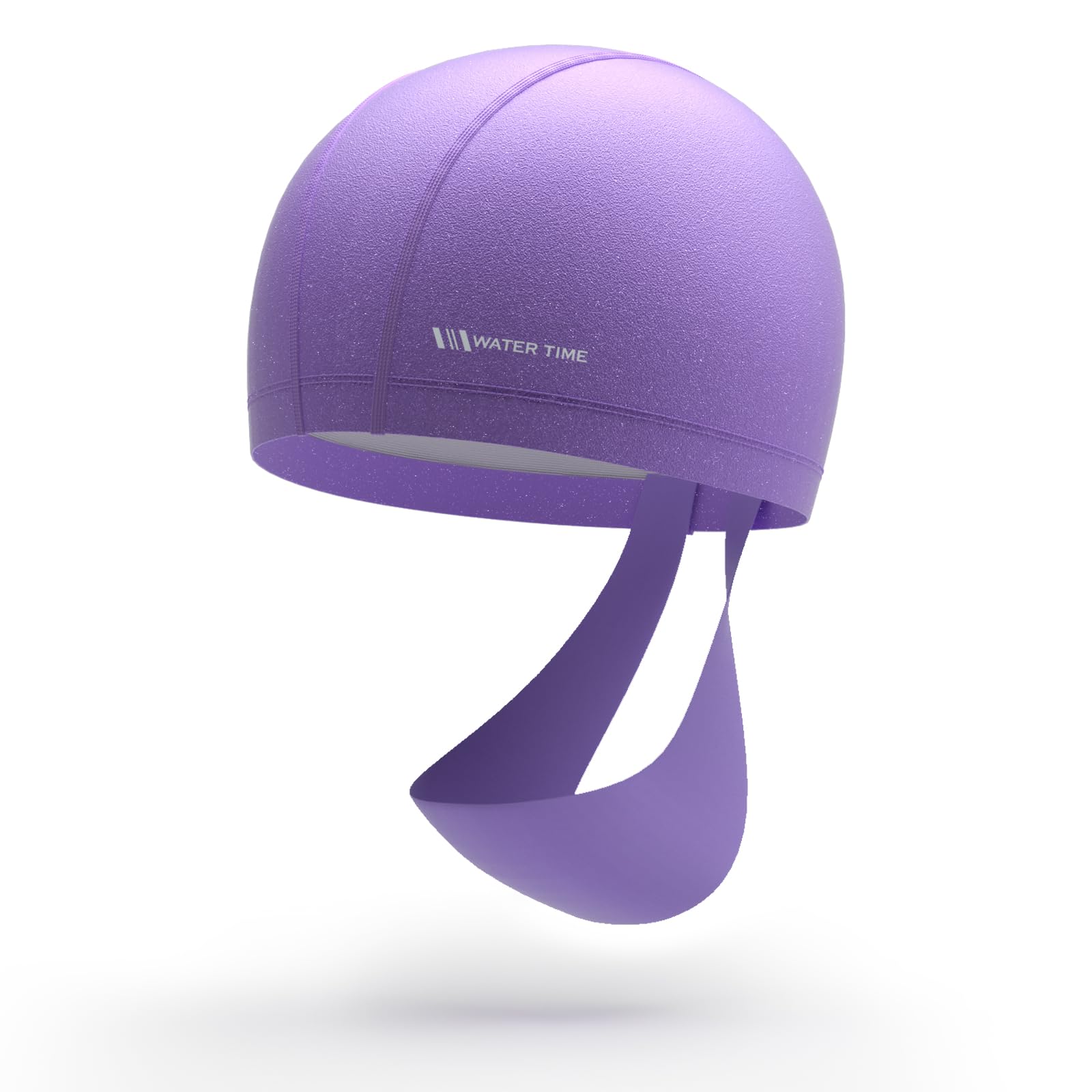 

WATERTIME Взрослая шапочка для плавания из силикона Unisys, высокая шапочка для бассейна с уникальным дизайном повязки для волос и фиксированным покрытием челки, влагостойкая, удобная, эластичная, фиолетовый