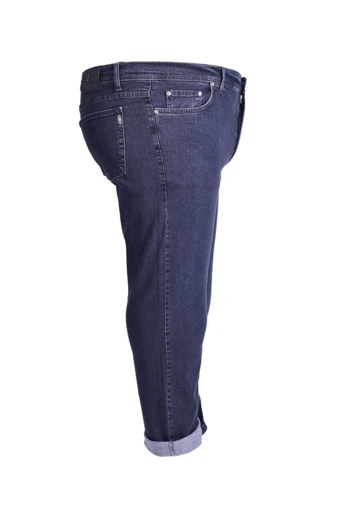 Calças Plus Size Masculinas Plus Size Jeans Cinza Masculina Plus Size