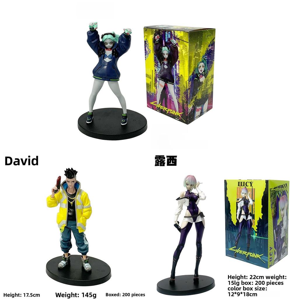 Cyberpunk Edgerunners Rebecca Pvc Figurine With Collectible Display For Anime Fans