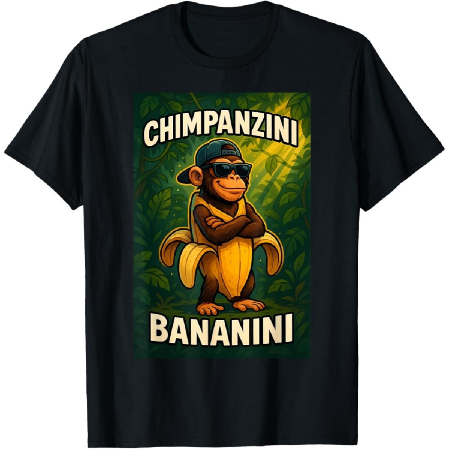 Chimpanzini Bananini Italian Brainrot Shimpanzini Monkey T-Shirt S