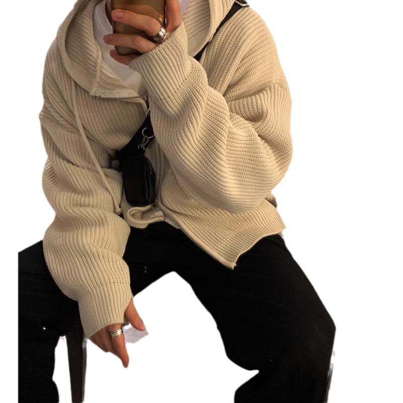 Herren Retro Strickjacke Mantel - Herbst Trend, Vielseitiger & Verdickter Pullover