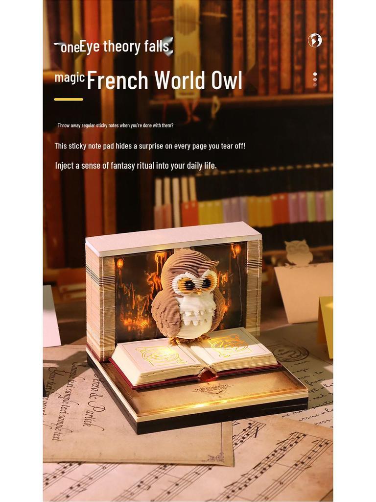 Harry Potter Magischer Adler 3D-Papier sculpture Haftnotizen Ornament