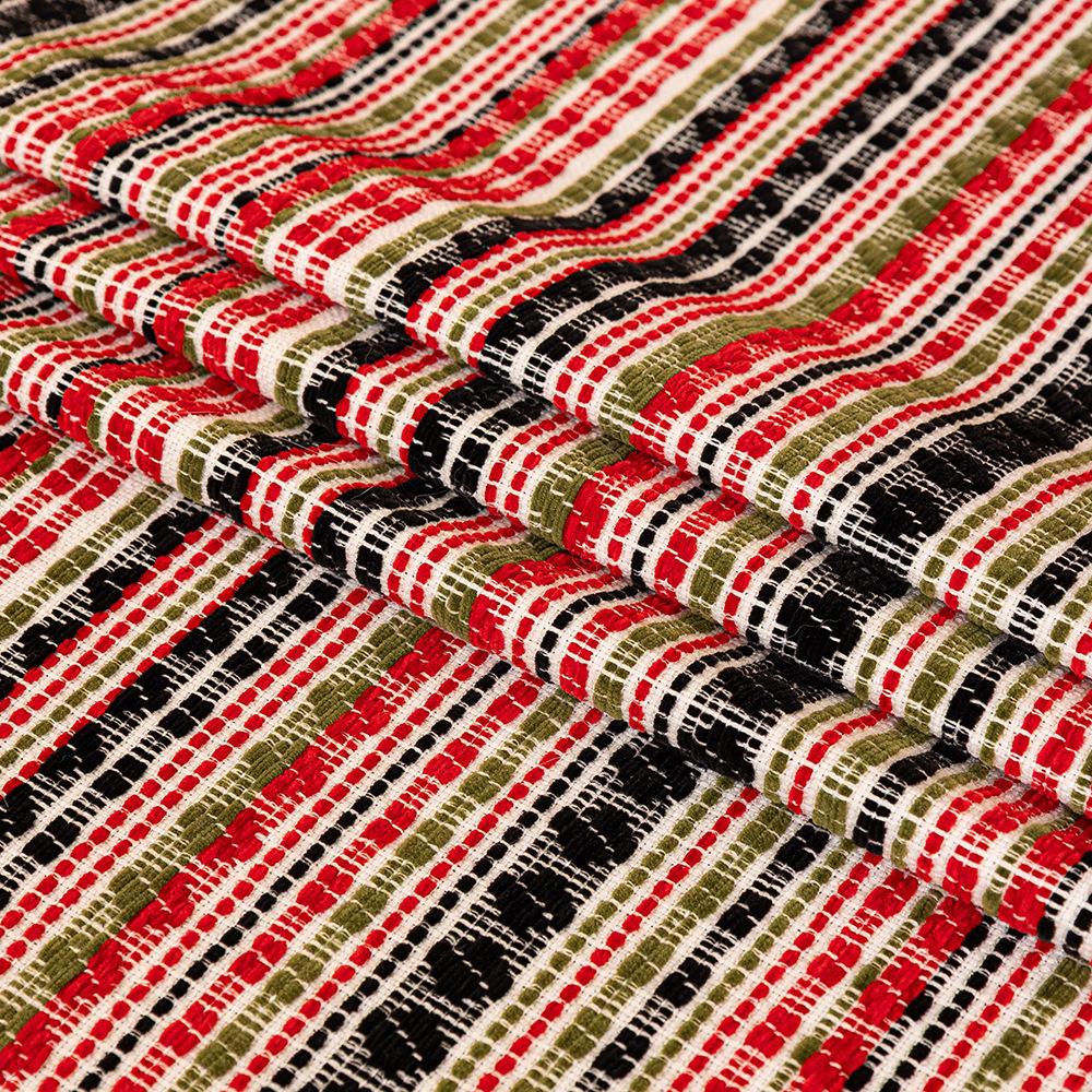 1pc Bohemian Throw Blanket Striped Geometric Pattern All-Season Multi-Use for Sofa Bed Car Travel, Soft Cozy Decorative Accent