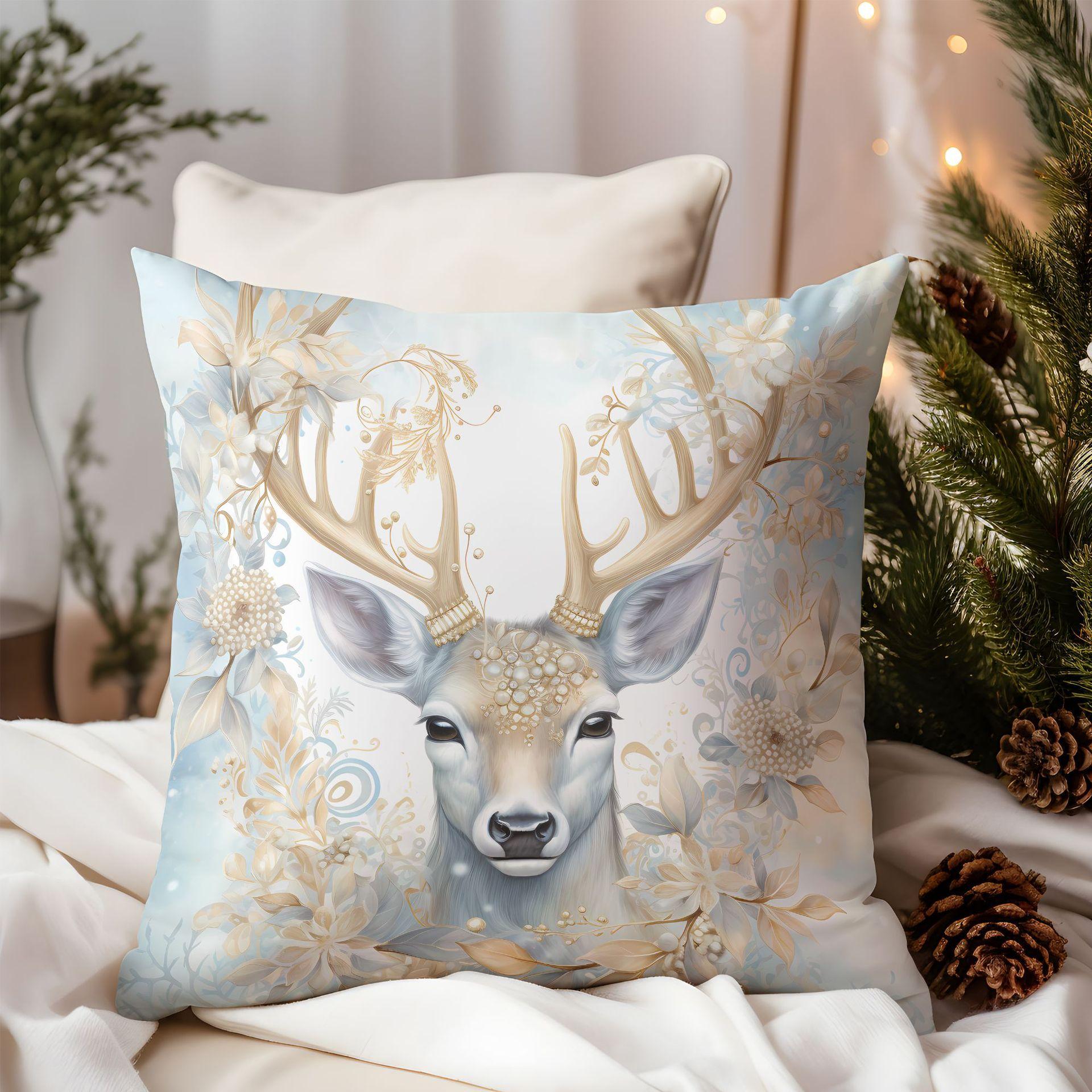 

Новая Рождественская Наволочка Премиум Люкс Санта Дом Диван Подушка Чехол 45 * 45Cm