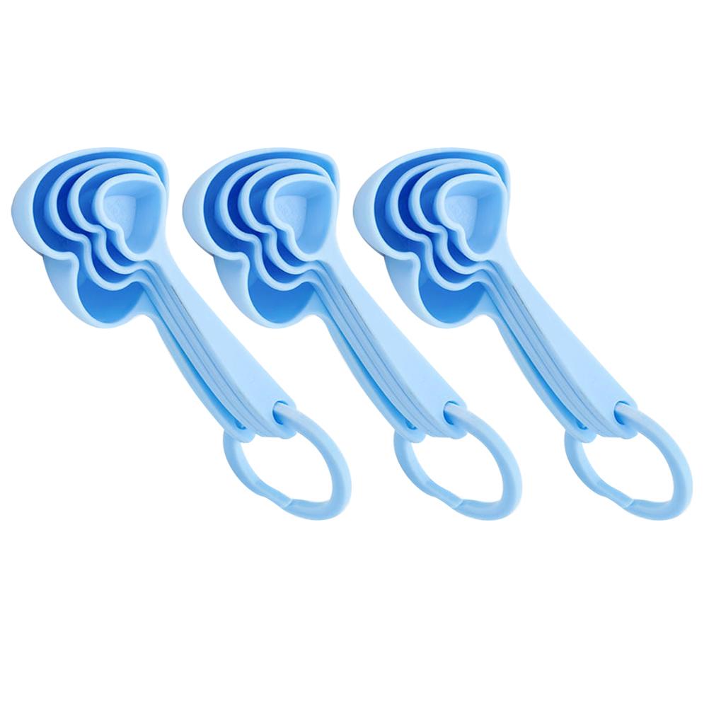 3 Sets/12pcs Dessert Spoon Serving Flatware Ice Cream Scoop Baby Liquid Measuring Cups
