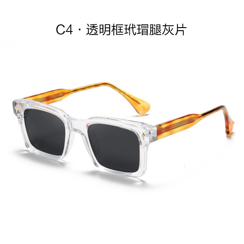 22018 Retro Rivets Square Women Luxury Sunglasses Fashion Brand Designer Leopard Shades UV400 Men Sun Glasses
