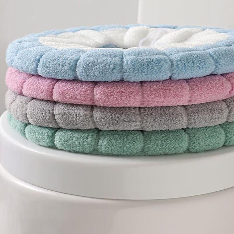 Thick Plush O-Type Toilet Seat Cover