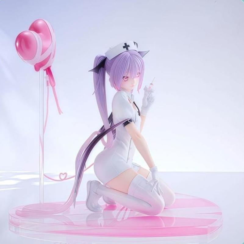 16cm Nurse Eve Anime Figure Cartoon Girl Model Statue Desktop Decoration Collectible Ornament Gift