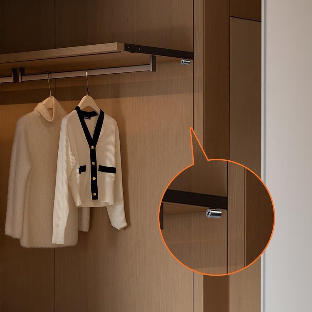 Self-Tapping Screws Cabinet Laminate Support,2024 New Shelf Pegs Pins with Non-Slip Sleeve, Shelf Pegs for Shelves, Shelf Support Pegs for Furniture