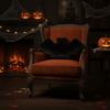 Fluffy Surface Halloween Bat Throw Pillow Non-shedding Bat Plush Toy Bat Sofa Cushions  Gift
