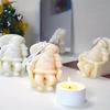 1 Pcs Sleeping Santa Claus Aromatherapy Candle Silicone Mold DIY Christmas Decoration Gypsum Mold